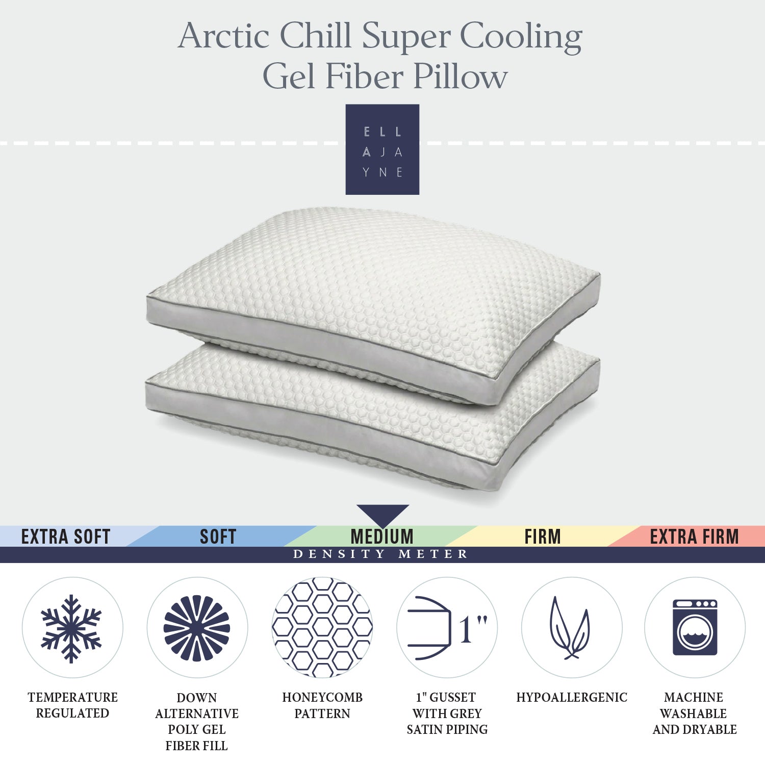 Cooling Bundle | Arctic Chill Cooling Fiber Bed and Arctic Chill Super Cooling Gel Fiber Pillow