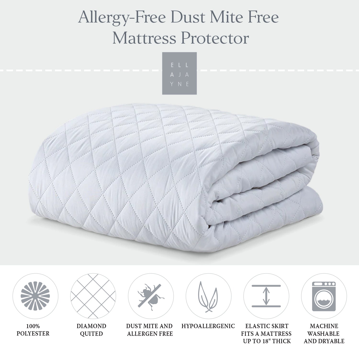 Allergy-Free Dust Mite Free Mattress Protector
