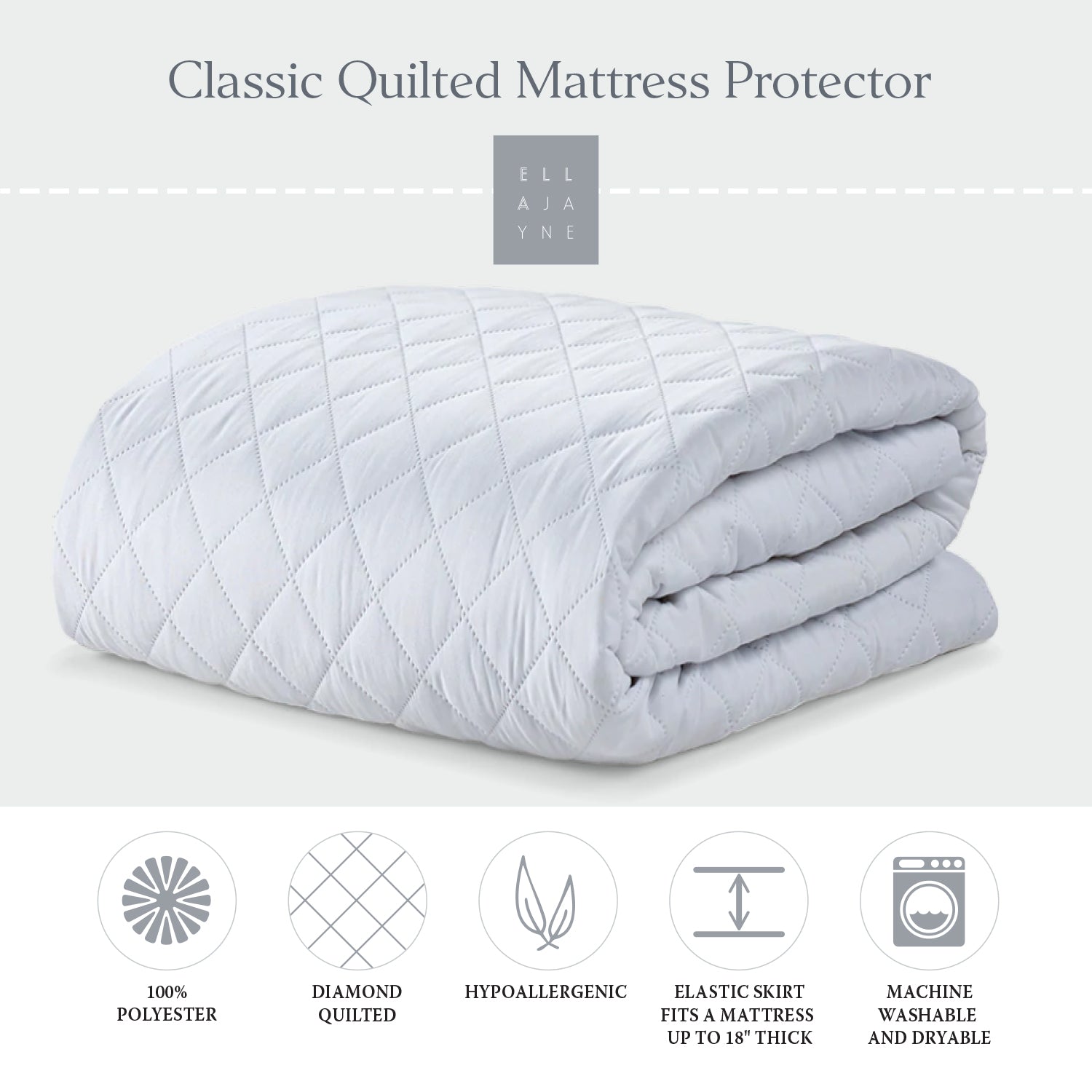 Classic Quilted Mattress Protector – Ella Jayne Team