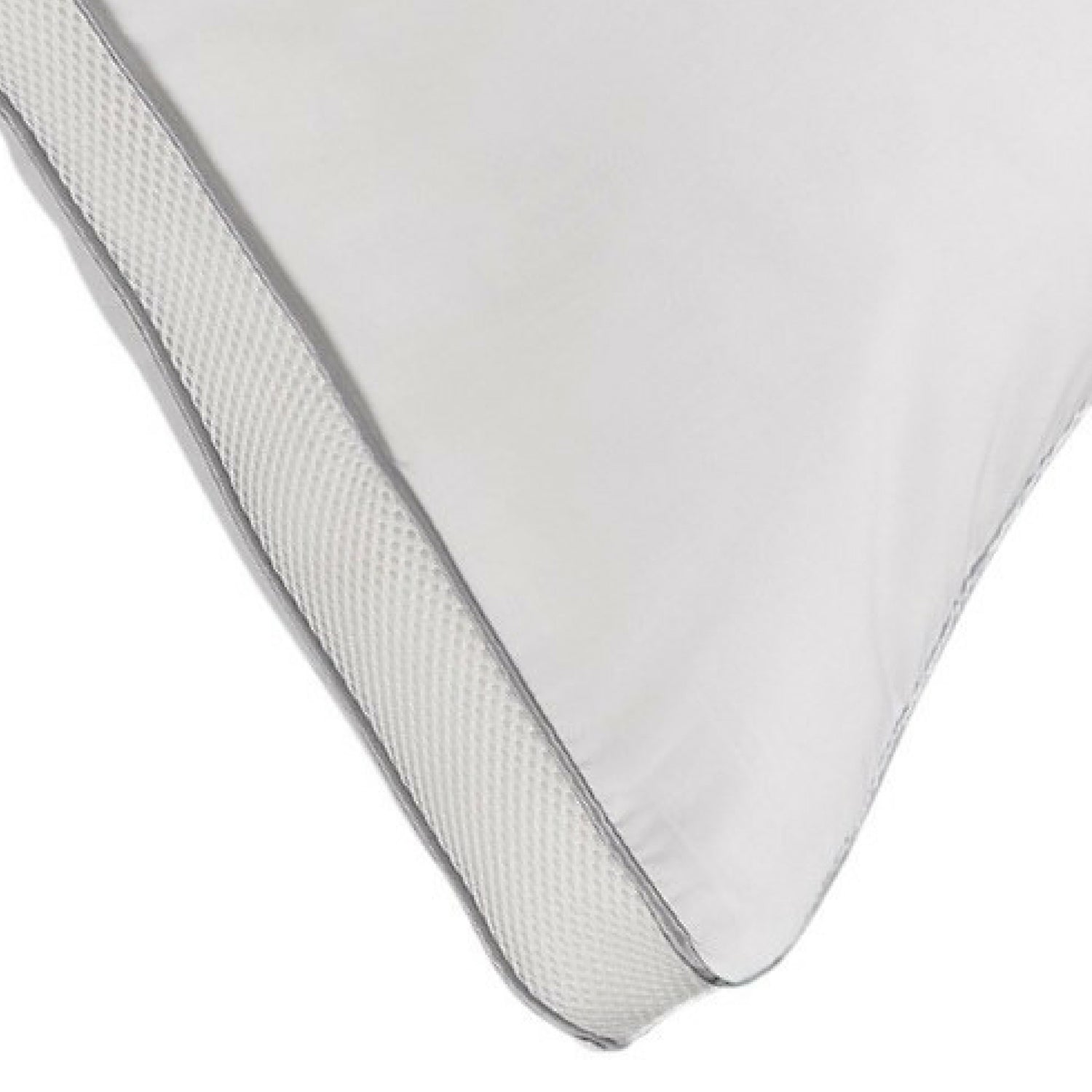MEMORY FIBER Pillow 100% Cotton Luxurious Mesh Gusseted Shell All Sleeper Pillow