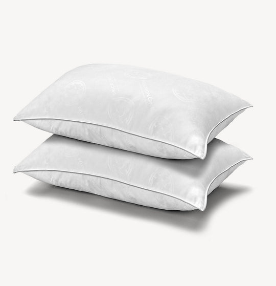 Allergy, Dust Mite & Bed Bug Free Medium Density Pillow with MicronOne Technology - Set of Two