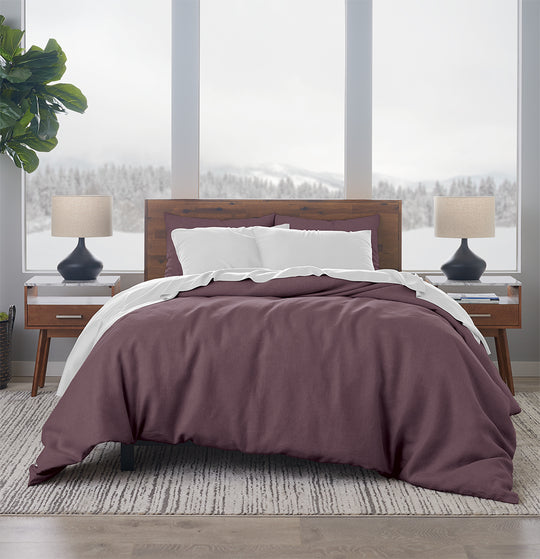 French Linen Cotton Three Piece Duvet Set